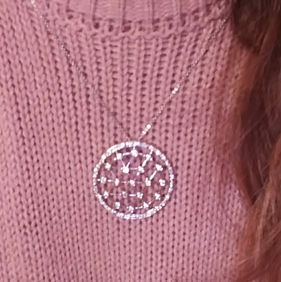 GENUINE TOPAZ CIRCULAR NECKLACE - Picture 5 of 5